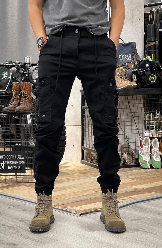 Pantalones Tácticos Casual de Pierna Recta para Hombre con Puños Ajustables - Image 13
