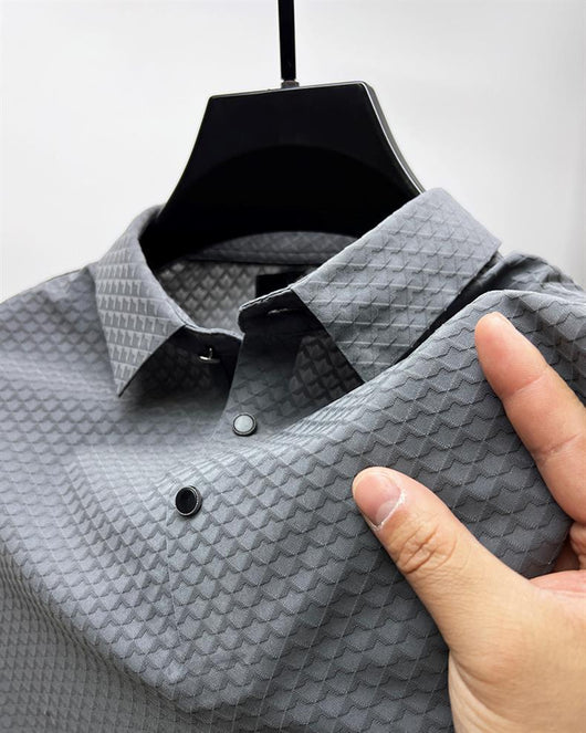 Polo Manga Corta Ice Silk Waffle para Hombre - Image 24