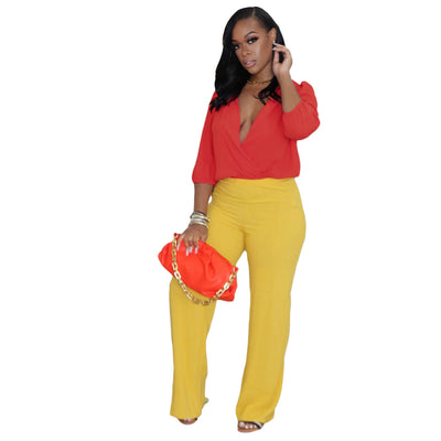 Conjunto Casual Suelto de Dos Piezas en Colores Pastel - Image 9