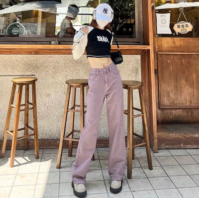 Pantalones Morados Ajustados Cintura Alta Reductores para Mujer - Image 8
