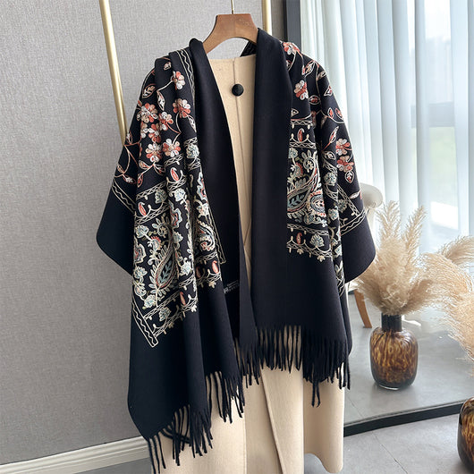 Chal Bordado Étnico para Mujer - Diseño Tradicional