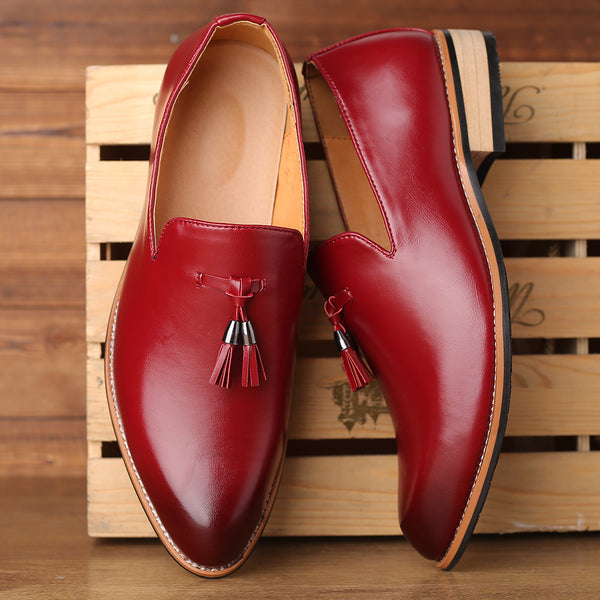 Zapatos Formales Británicos de Punta Fina para Hombre