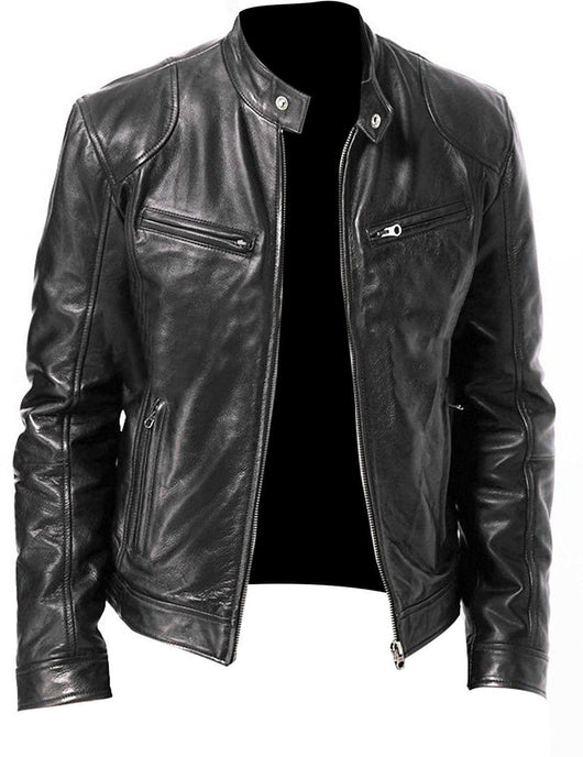 Chaqueta de Cuero PU Slim Fit - Estilo Moderno y Versátil - Image 6
