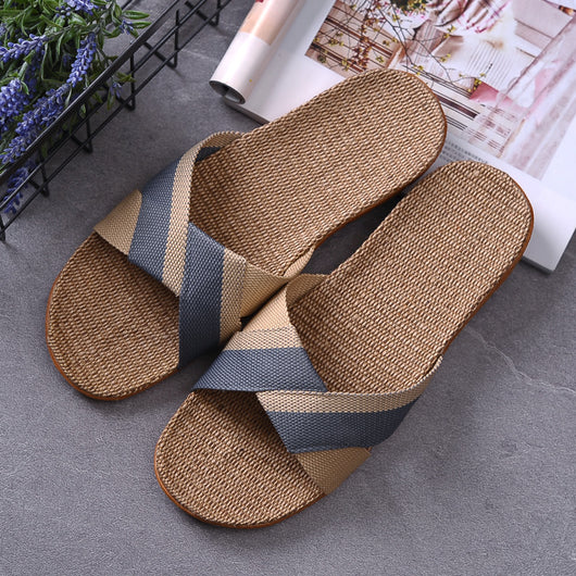 Pantuflas Antideslizantes de Lino Cómodo - Image 6