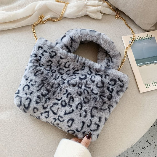 Bolso Tote Leopardo con Cadena y Correa Crossbody - Image 142