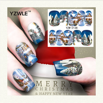 Stickers de Uñas Navideños: Reno, Copo de Nieve y Muñeco de Nieve - Image 10