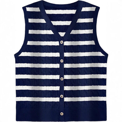 Chaleco Tejido Retorcido para Mujer - Estilo Europeo y Americano - Image 6