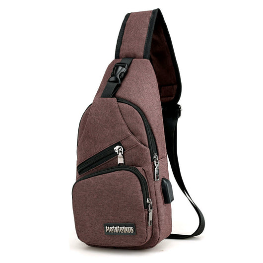 Bolsa de Pecho USB Carga Rápida - Mochila Deportiva Hombre Tela Impermeable - Image 8