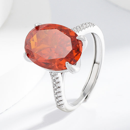 Anillo Versátil de Diamante Hielo Floral en Carbono Alto para Mujer - Image 53