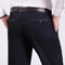 Pantalones casuales sin planchado para hombres de mediana edad
