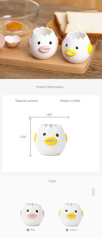 Separador de Claras de Huevo de Cerámica con Diseño de Pollito - Image 9