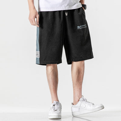Pantalones Deportivos Sueltos Coreanos Versátiles - Corte Cinco Puntos - Image 4