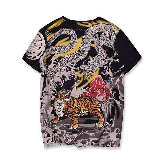 Camisa Fénix Bordada en Cobre