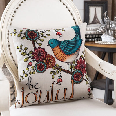 Funda de Almohada Estampado Aves Tropicales - Image 3