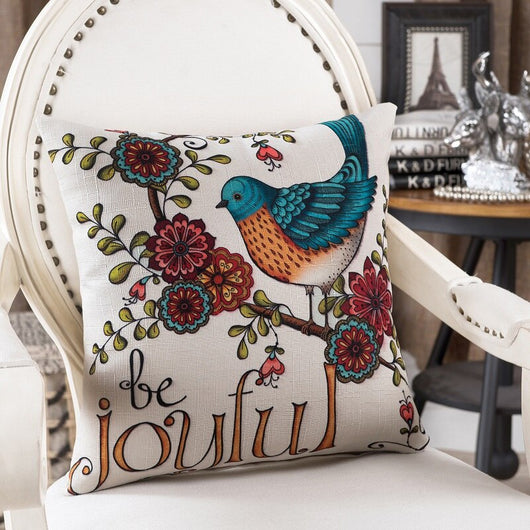 Funda de Almohada Estampado Aves Tropicales - Image 3