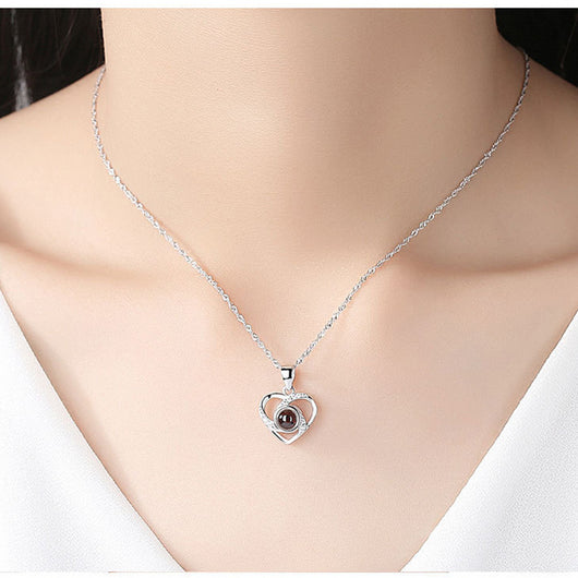 Collar Romántico con Proyección de Foto a Color en Plata S925 - Image 6