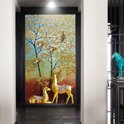 Kit de Pintura de Diamantes 5D - Venado de la Fortuna con Taladros Redondos