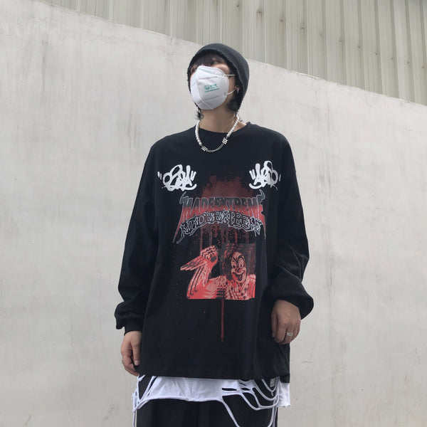 Playera Manga Larga Oscura para Hombre