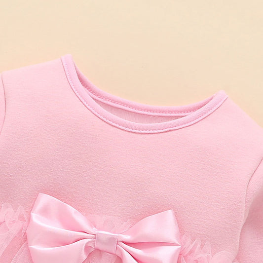 Vestido Infantil de Algodón Puro para Niña, Manga Larga Princesa, Primavera y Otoño - Image 2