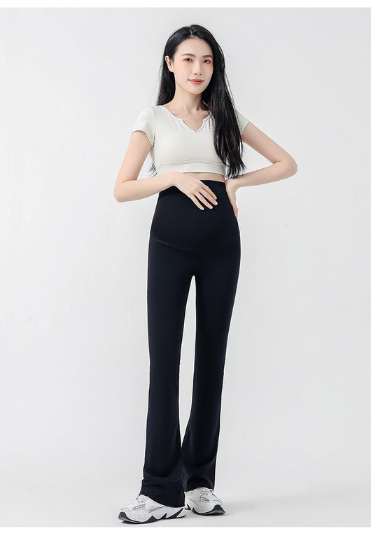 Pantalones Yoga Premamá Acampanados - Comodidad y Estilo para el Embarazo - Image 7
