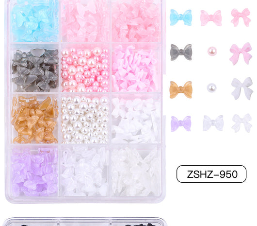 Set de Adornos Navideños de Resina con Lazos y Moños Mixtos - Image 28