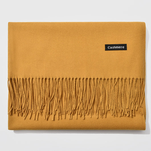 Bufanda de Cachemira Monótona para Mujer - Clásica y Versátil para Invierno - Image 34