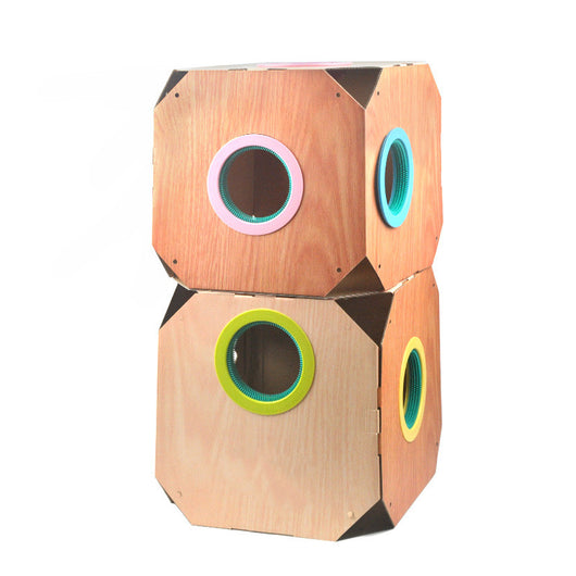 Caja de Cartón Multiusos para Gatos con Removedor de Pelo - Image 3