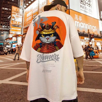 Camiseta Holgada de Verano para Hombre Talla Grande