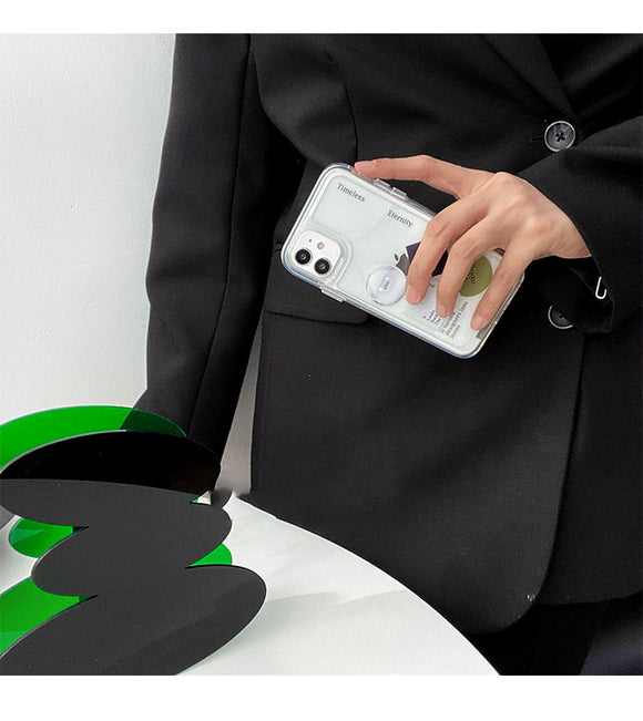 Funda Transparente para Teléfono con Diseño Minimalista Viento Frío