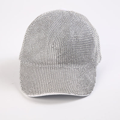 Gorra de Béisbol con Diamantes Completos Estilo Coreano Ala Ancha para Mujer - Image 2
