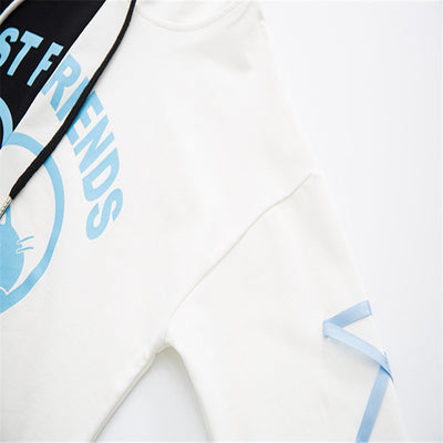 Sudadera con Capucha de Contraste Amplia y Versátil - Image 11