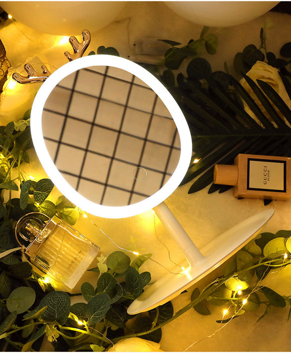 Espejo Inteligente LED Diseño Astas con Carga Inalámbrica