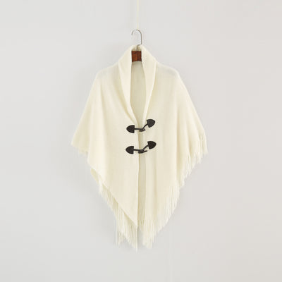 Poncho Kimono Tejido Suelto con Capucha - Cardigan Largo Versátil para Invierno - Image 5