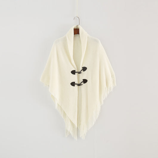Poncho Kimono Tejido Suelto con Capucha - Cardigan Largo Versátil para Invierno - Image 5