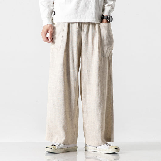 Pantalones Anchos Retro Estilo Chino Vintage Boyfriend - Image 10