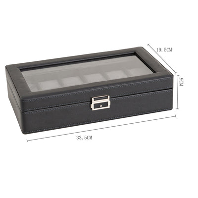 Caja de Almacenamiento para Relojes de Lujo con Patrón de Lichi - 3, 6 o 12 Compartimentos - Image 30