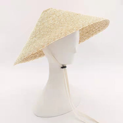 Sombrero de Paja Natural Simple Wind para Exteriores - Image 10