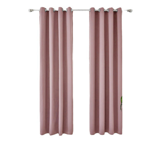 Light gray polyester blackout curtains with grommet tops hanging on a white rod in a modern living room. - Image 5
