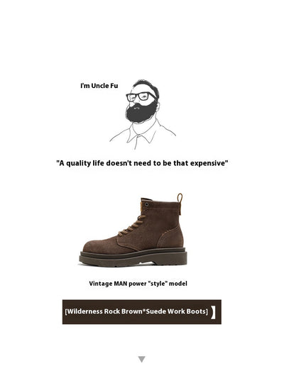 Botas Martin Retro Plataforma Gamuza Hombre - Estilo Casual Urbano - Image 8