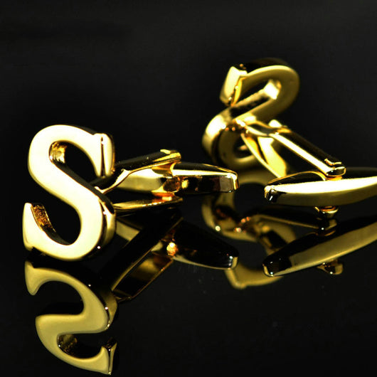 Gemelos de Letras Chapados en Oro 14K A-Z - Image 7