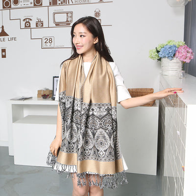 Bufanda Fresca Jacquard Floral con Tecnología Refrigerante - Image 14