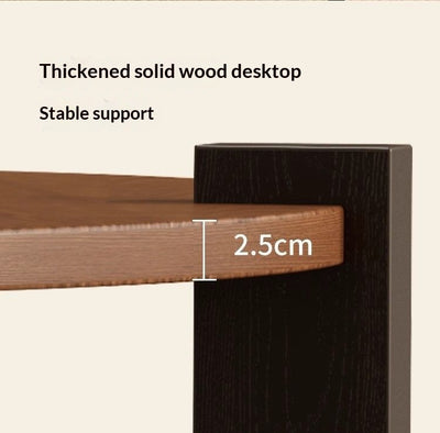 Mesa de Centro Circular en Nogal Negro - Diseño Clásico Madera Maciza - Image 15