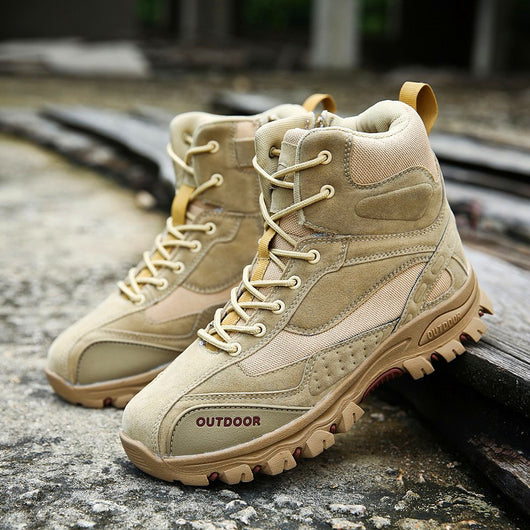 Botas Militares de Cuero para Hombre - Impermeables y Cálidas para Invierno - Image 13