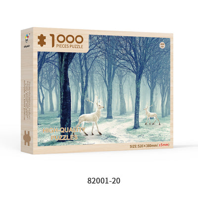 Puzzle de Madera para Adultos 1000 Piezas Formas Especiales Navidad Personalizado Juguete Educativo - Image 24