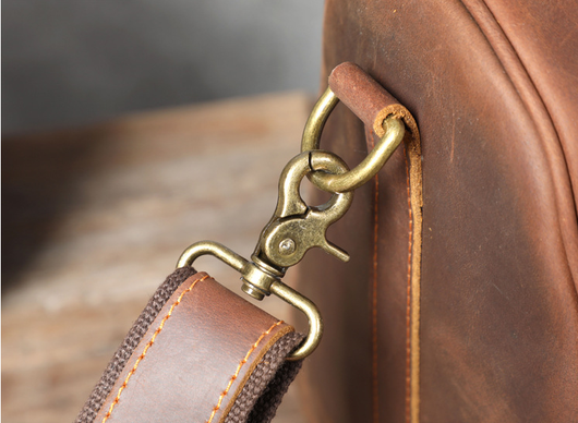 Bolsa de Viaje Retro en Cuero Genuino - Gran Capacidad para Hombre - Image 18