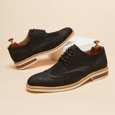 Zapatos Formales de Gamuza Auténtica para Hombre - Estilo Brogue Ejecutivo - Image 6