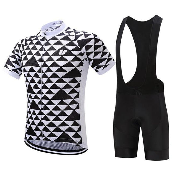 Conjunto Ciclismo Cuadros - Estilo Checker