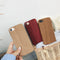Funda de Madera para Celular con Cuero Suave y Grano Natural