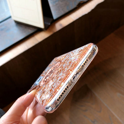 Funda para teléfono con lentejuelas doradas - Image 11