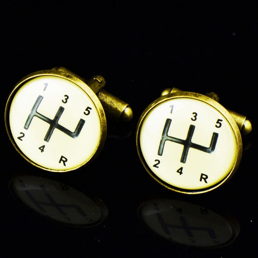 Puños de Botón Plateados en Aleación de Metal para Hombre - Image 11